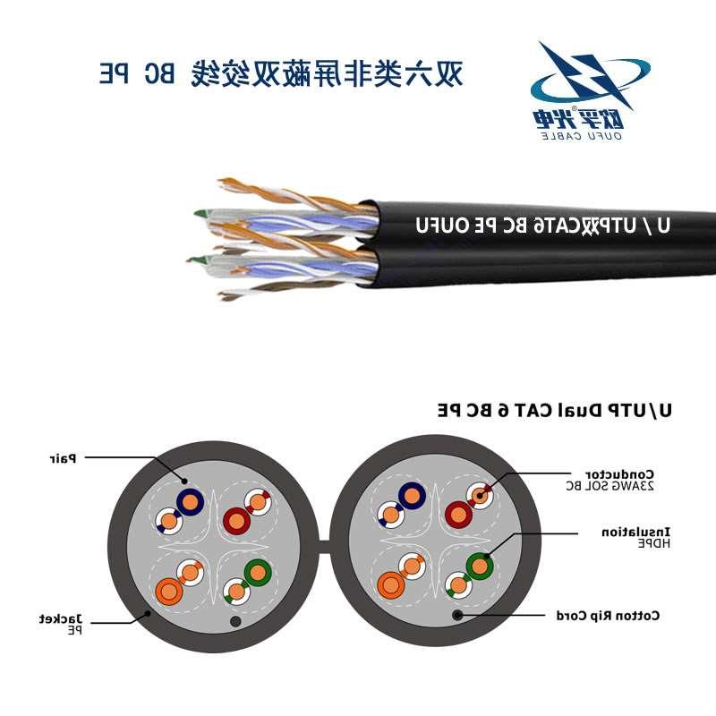 白城市U/UTP6类双4对非屏蔽室外电缆(23AWG)