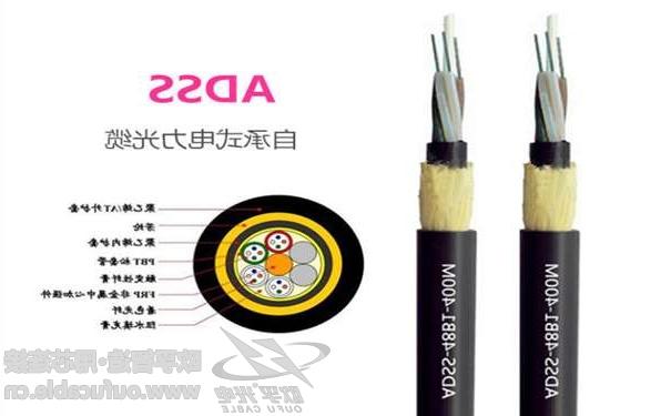 东莞市欧孚24芯adss架空光缆生产研发 厂家直发价格